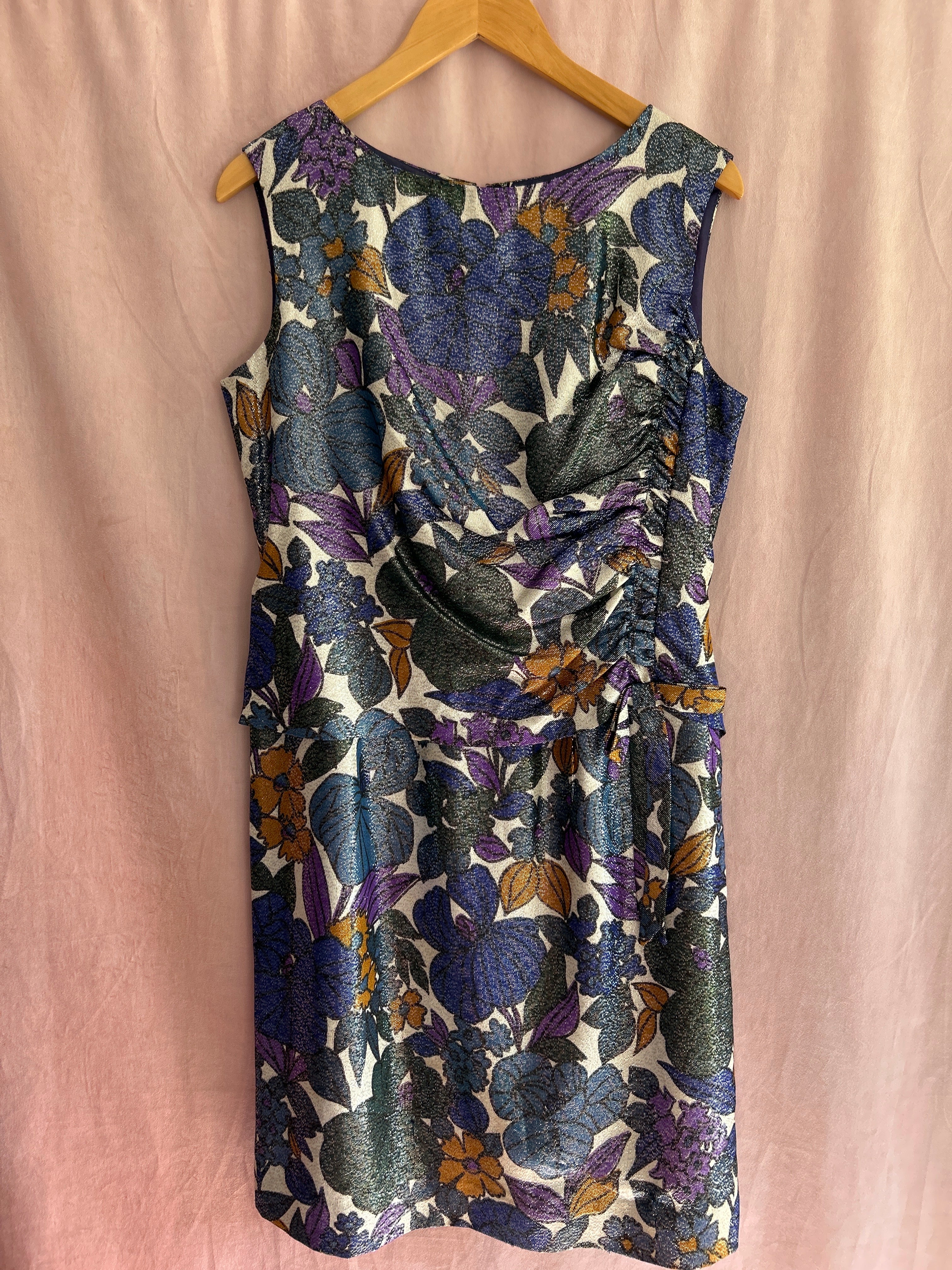 Shimmery Floral Dress