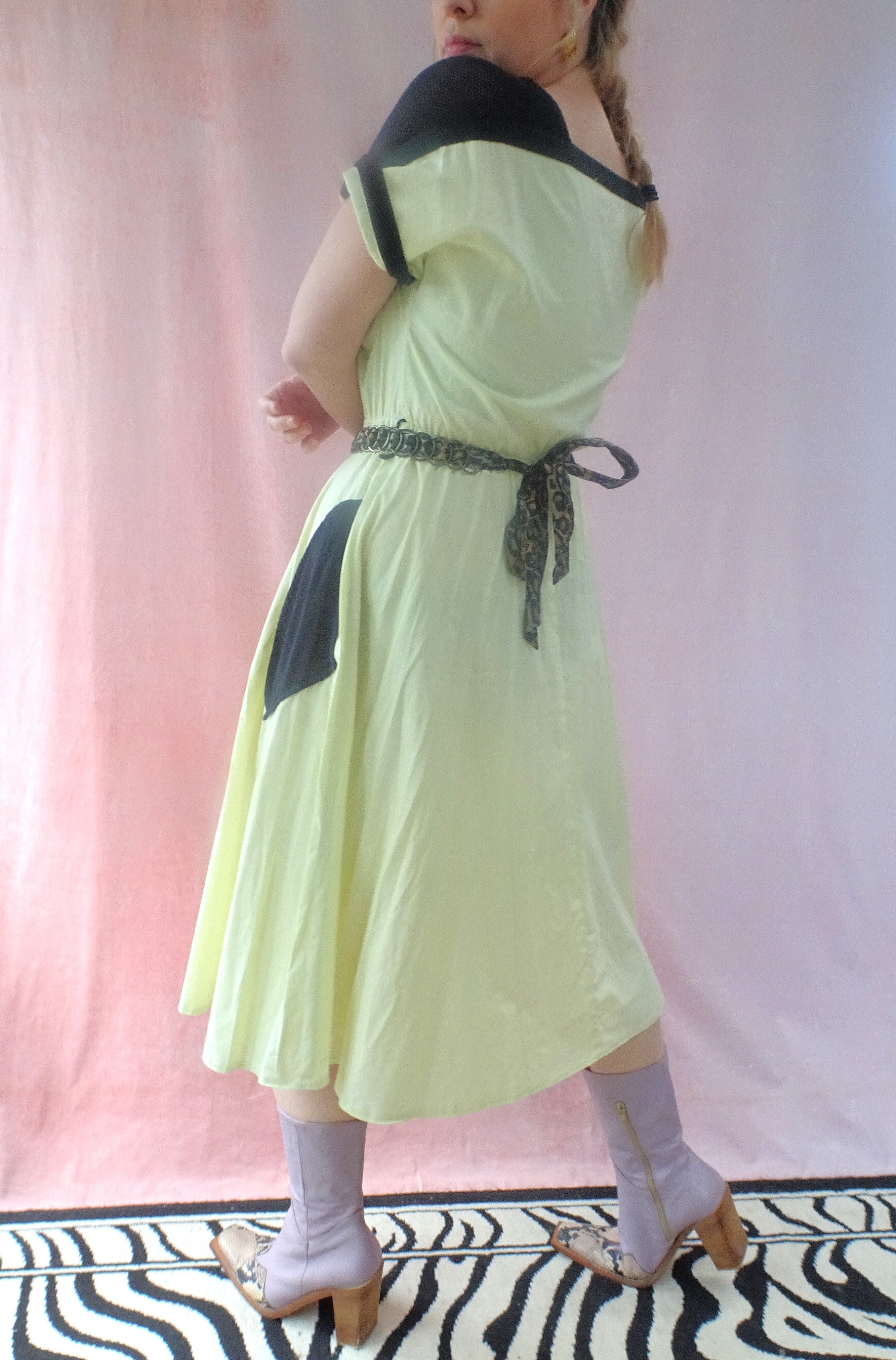 Butter Yellow Midi Dress
